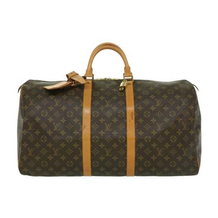Louis Vuitton Vintage Pre-owned Keepall 55 Monogram Taske Brun, Dame Vintage Tasker, Størrelse: ONE Size