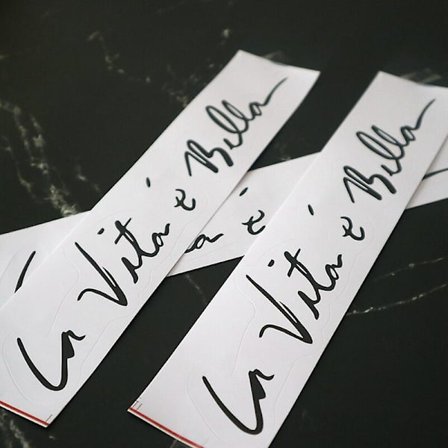 CS-754#5*25cm La vita e bella livet er vakkert morsom bil klistremerke trykt PVC klistremerke for bil klistremerker styling bil dekorasjon