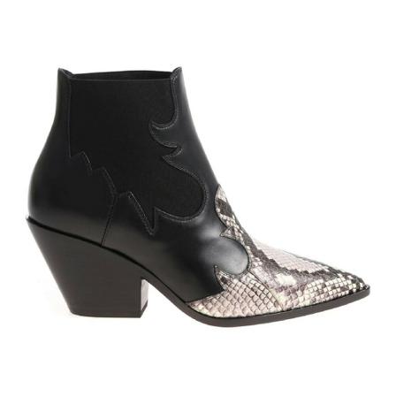 Casadei, Daytime cowboy boots Zwart, Dames, Maat:37 EU