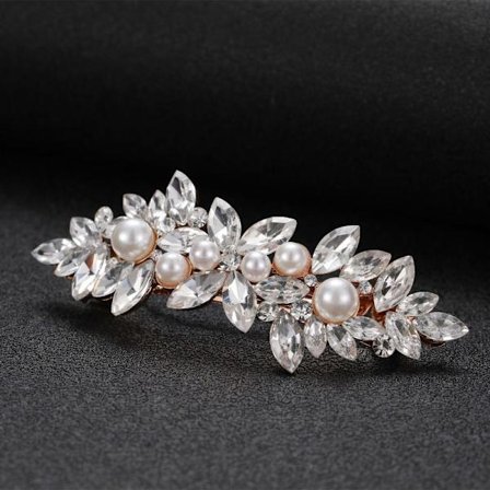 Crystal Barrettes Rhinestone Hårnålar GULD TYP 2 TYPE 2