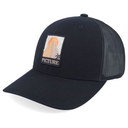 Picture - Svart trucker Keps - Kuldo Cap A Black Trucker @ Hatstore