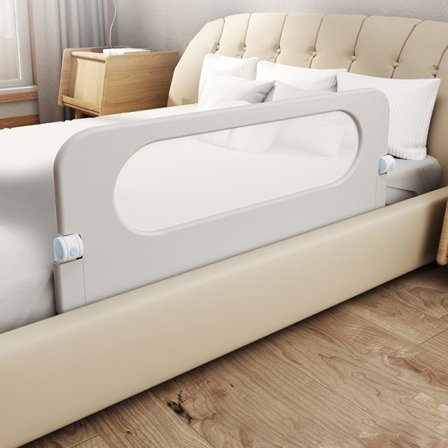 Toddler för spjälsäng, sängstång för småbarn Grey 1