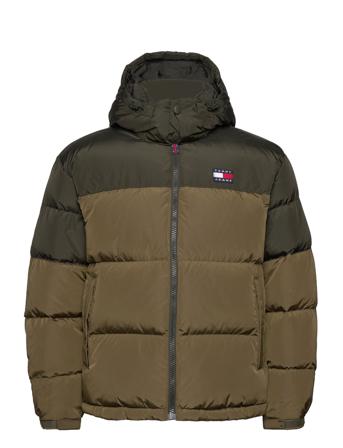 Tjm Alaska Colorblock Puffer Khaki Tommy Jeans