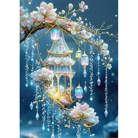 30 x 40 cm, Tuulikello Timanttimaalaus Kirjonta Timanttimaalaus