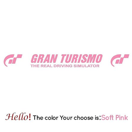 Modeforrude Gran Turismo Bilklistermærker Voiture Mode Vinyl Decal Bil Dekorative Tilbehør Sort/hvid Vinyl Sticker