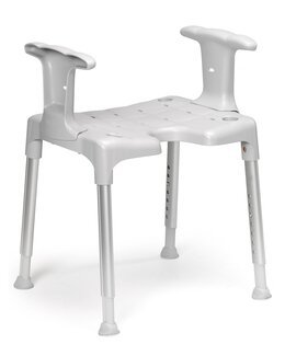 Suihkujakkara Swift jossa käsinojat-Etac