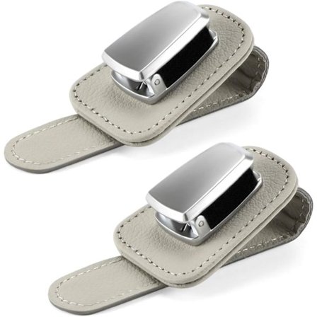 Pakke med 2 Bilsolbrilleholdere for solskjerm, Bruk for solbriller Sungl