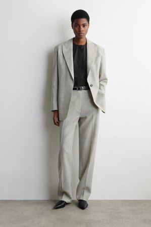 COS Femme Blouse Sculpturale En Popeline De Coton Pima in Noir