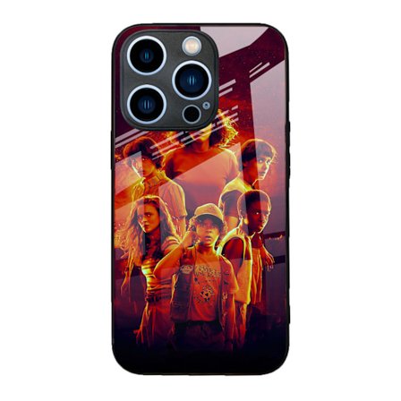 Passer til Apple glas telefoncovers med Stranger Things anime