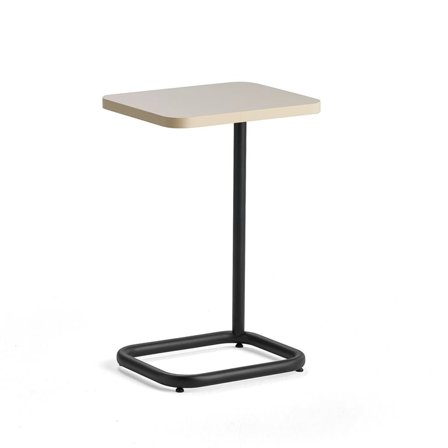 Laptopbord STANDBY, 425x350x647 mm, svart stativ, gråbeige bordsskiva