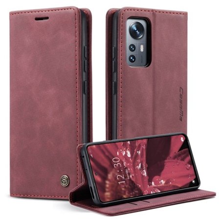 CaseMe Xiaomi 12X / Xiaomi 12 vintage etui - Rødvin