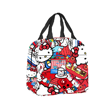 Kawaii Kitty Cat Isolerad Lunchväska, Återanvändbar Stor Lunchlåda