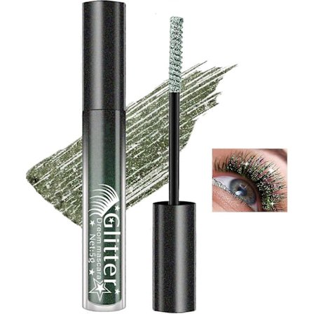 Glitter Mascara, Fargerik Vanntett Mascara, Flerbruks Sparkle Diamond Shimmer Mascara, Voluminøs Forlengende Vippemascara