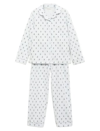 Floral-Print Pyjamas Blue Mango