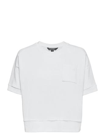 French Terry Short-Sleeve Top White Lauren Ralph Lauren