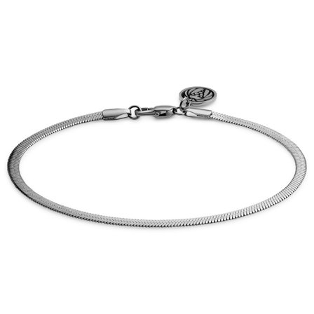 Essentials | Pulsera de cadena de espiga plateada de 3 mm para hombres - Pulseras de acero
