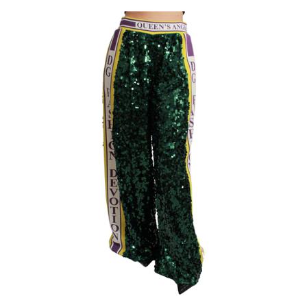 Dolce & Gabbana Broek , Groen , Dames , Maat: S