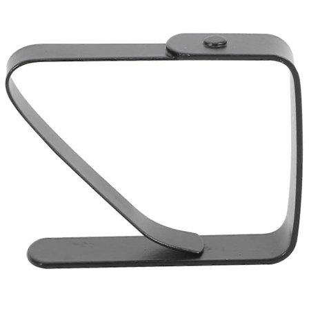 8 kpl ruostumattomasta teräksestä valmistettuja pöytäliinapidikkeitä, mustia piknikpöytäliinapidikkeitä, säädettävät liukuesteet kiinnitettynä