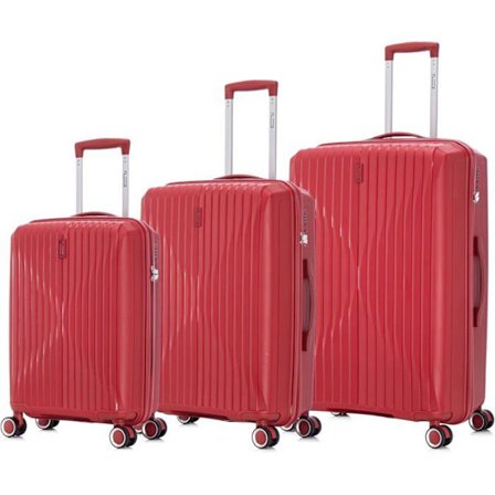 Sæt med 3 Kufferter - CELIMS - Model 2025 - Polypropylen - TSA Lås - 8 Hjul 360°