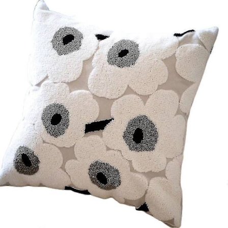 2 KPL Unikko Kukka Koristetyynynpäällinen Pehmeä Puuvilla Neliö Tyynynpäällinen 18" x 18" Tyynynpäällinen