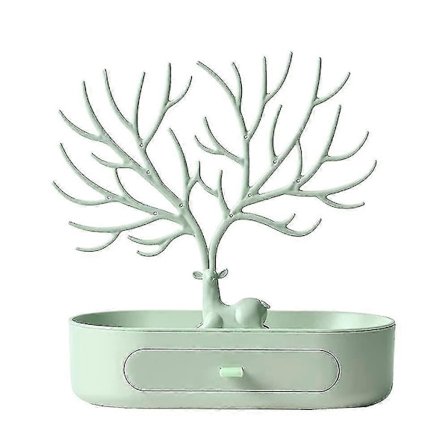 Smyckesställ med horn, Halsband Förvaring, Smyckeshållare med lådor, Örhängeshållare, Armbandsställ, Smyckesträd