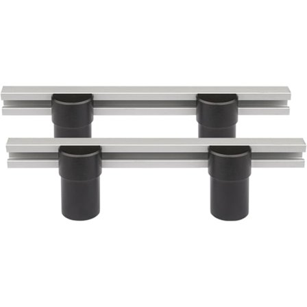 2 stk. hjælpeværktøjer til træbearbejdningsbænk, 20 mm høvlstopplade til aluminiumslegeringshund, positioneringsplade (20 mm)