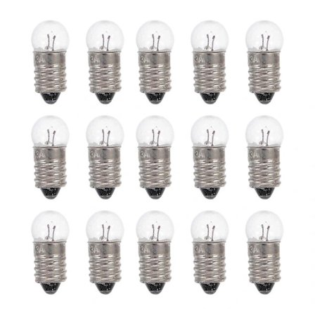 50 stk. Små Pærer Elektrisk Eksperimentpære Lommelygtepære 1,5V