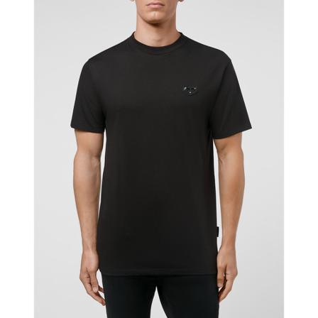 Philipp Plein, T-Shirt Utk 0036 Zwart, Heren, Maat:L