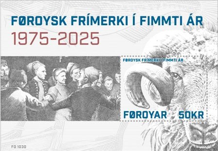 Færøerne - Frimærker i 50 år - Postfrisk miniark