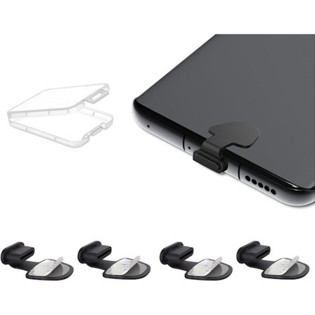 4-pak USB C Beskyttelseshætte Opladningsstik Mobiltelefon Beskyttelse Støvbeskyttelse USB C Beskyttelse USB C Hætte USB C Stik USB C Stik til iPhone 