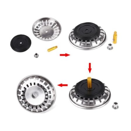 Grillfilter - Inox - 83mm - Hög kvalitet - Effektiv dränering - Lätt att byta ut