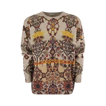 Etro Virgin wool sweater with print inbo, Dame