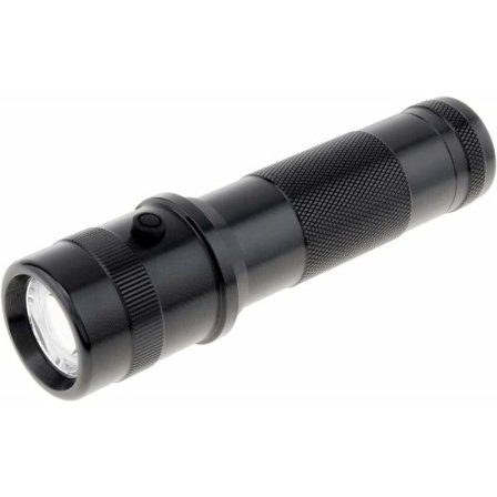 10 väriä 1:ssä Monivärinen alumiiniseos LED-taskulamppu päivittäiseen valaistukseen Retkeily Vaellus Metsästys Kalastus Musta