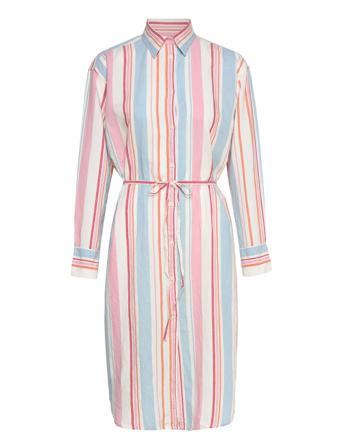 D1. Multistripe Shirt Dress Knælang Kjole GANT