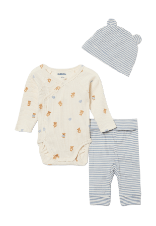 RIKIKI Ribbat set i 3 delar JUPITER Bodies & Svart 56