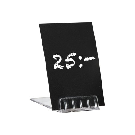 Skylthållare lutande transparent 10/fp - Lyreco - Kontorsmaterial - Butiksmaterial - Prisetiketter och prismärkare