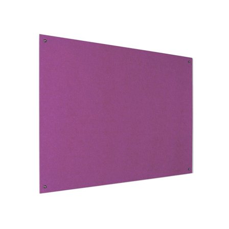 Recycled fire-retardant noticeboard, 1800x1200 mm, purple