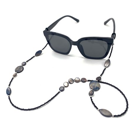 2 stk. Perlekjede Brillekjede Sklisikker Solbriller Festeløkke