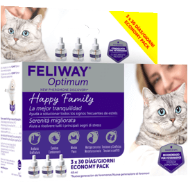 Feliway Optimum Ricarica Diffusore 3x48ml Anti-stress Gatti