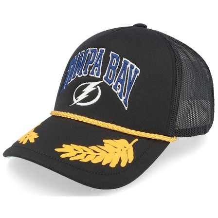 Mitchell & Ness - Negro trucker Gorra - Tampa Bay Lightning Gold Leaf Vintage Trucker @ Hatstore