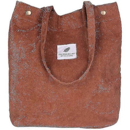 Skulderveske Dame Lar Cordfløyelsveske Dame Håndveske Per Dameveske For Universitetsjenter ()