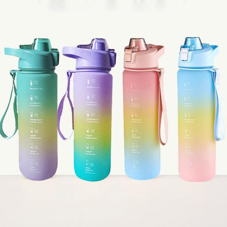 1.1l Utomhusvattenflaska Sportvattenflaska Med Stor Kapacitet Pink 1.1l