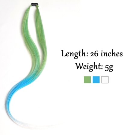 AZIR Clip On Hair Extension 10Color Ombre Rak Hair Extension Clip In Hairpieces Lågtemperatur Fiber Hårstycken