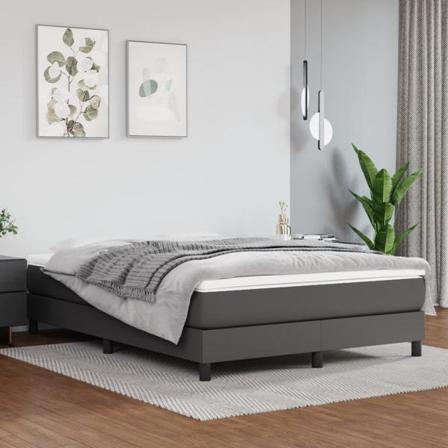 Vidaxl Pocketresårmadrass Grå 140x200x20 Cm Konstläder Grå
