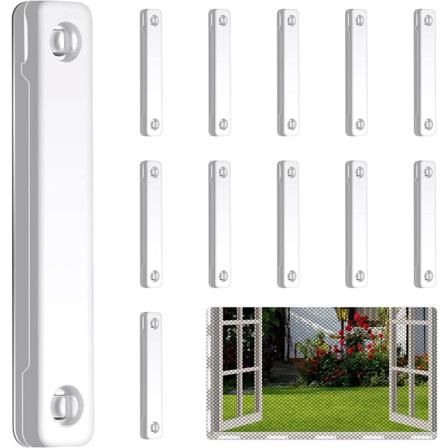 Magnet for myggnettvindu, 12 stk magnetiske klips
