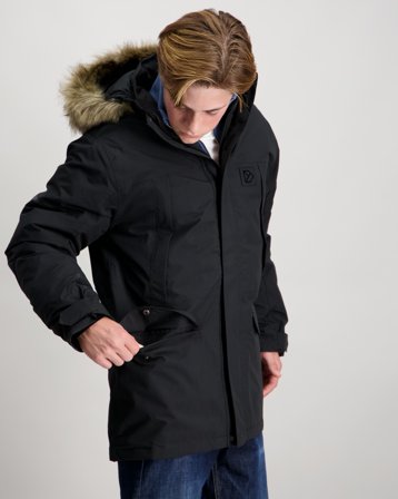 Didriksons SYLVIN KIDS PARKA Schwarz Jacken Jungen - Kids Brand Store