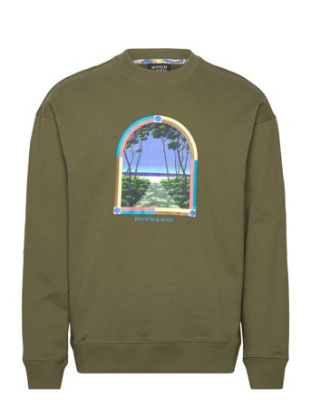 Scotch & Soda | Relaxed-Fit Front Artwork Sweatshirt | L