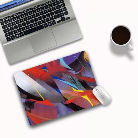 Ultra tynd Medium Gaming Mouse Pad (200*240*2mm overflade, holdbar polycarbonat overflade, silikone + stof) Farve