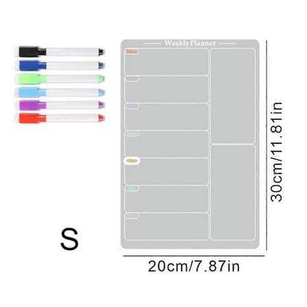 Kjøleskapsmagnetisk menytavle i akryl, akryl whiteboard for kjøleskap