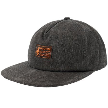 Volcom - Svart snapback Keps - Workwear Hat Antique Black Snapback @ Hatstore